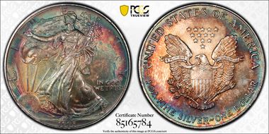 1993 $1 Silver Eagle MS64