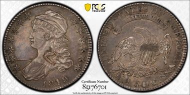 1819 50C Overton 107a XF45