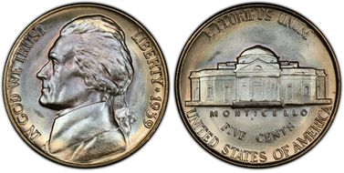 1939 5C Reverse of 1940 MS67+ FS