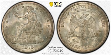1873-S T$1 Trade MS64
