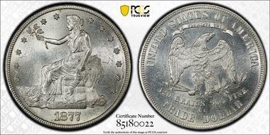 1877-CC T$1 MS63