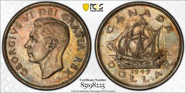 1949 S$1 MS62