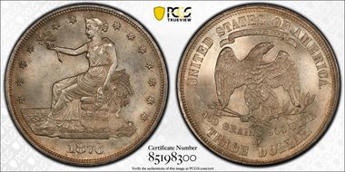 1876-CC T$1 MS63