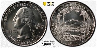 2013-P 25C White Mountain NP MS68