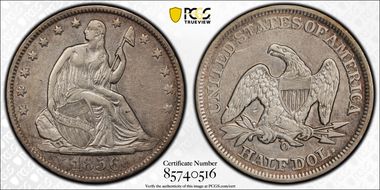 1856-O 50C WB-17 Large O XF40