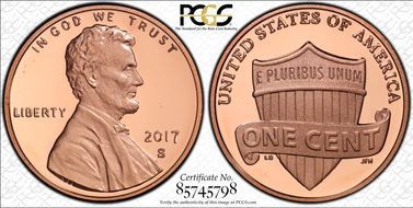 2017-S 1C Shield PR70DCAM