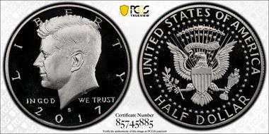 2017-S 50C Silver PR70DCAM