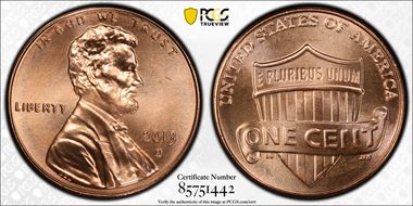 2013-D 1C Shield MS68RD