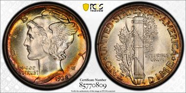 1938 10C MS67+
