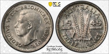 1949(m) 3D KM-44  Ag MS65