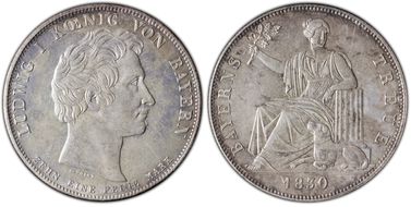 1830 Thaler KM-750 Loyalty MS62