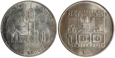 (1975 v) 100 Sch '76 Winter Games - Buildings MS65