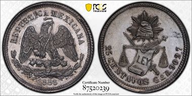 1888-Go R 25C MS62PL