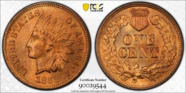 1868 1C MS66RD
