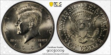 1997-P 50C MS68