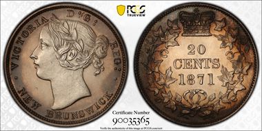 1871 P20C NB-8 Reeded Edge SP60