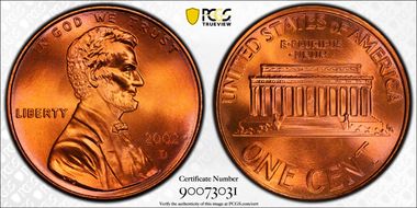 2002-D 1C MS69RD