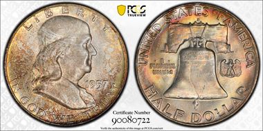 1957-D 50C MS66