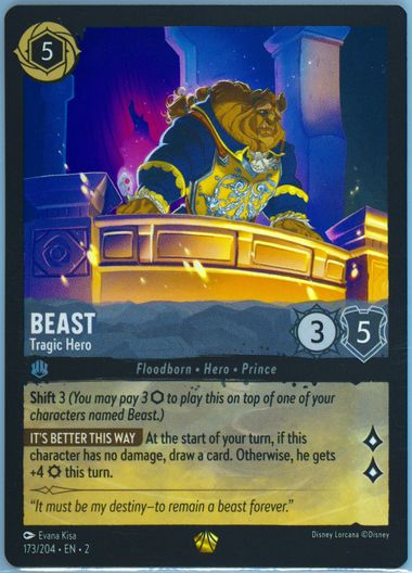 Beast Tragic Hero Rise of the Floodborn Card #173 Disney