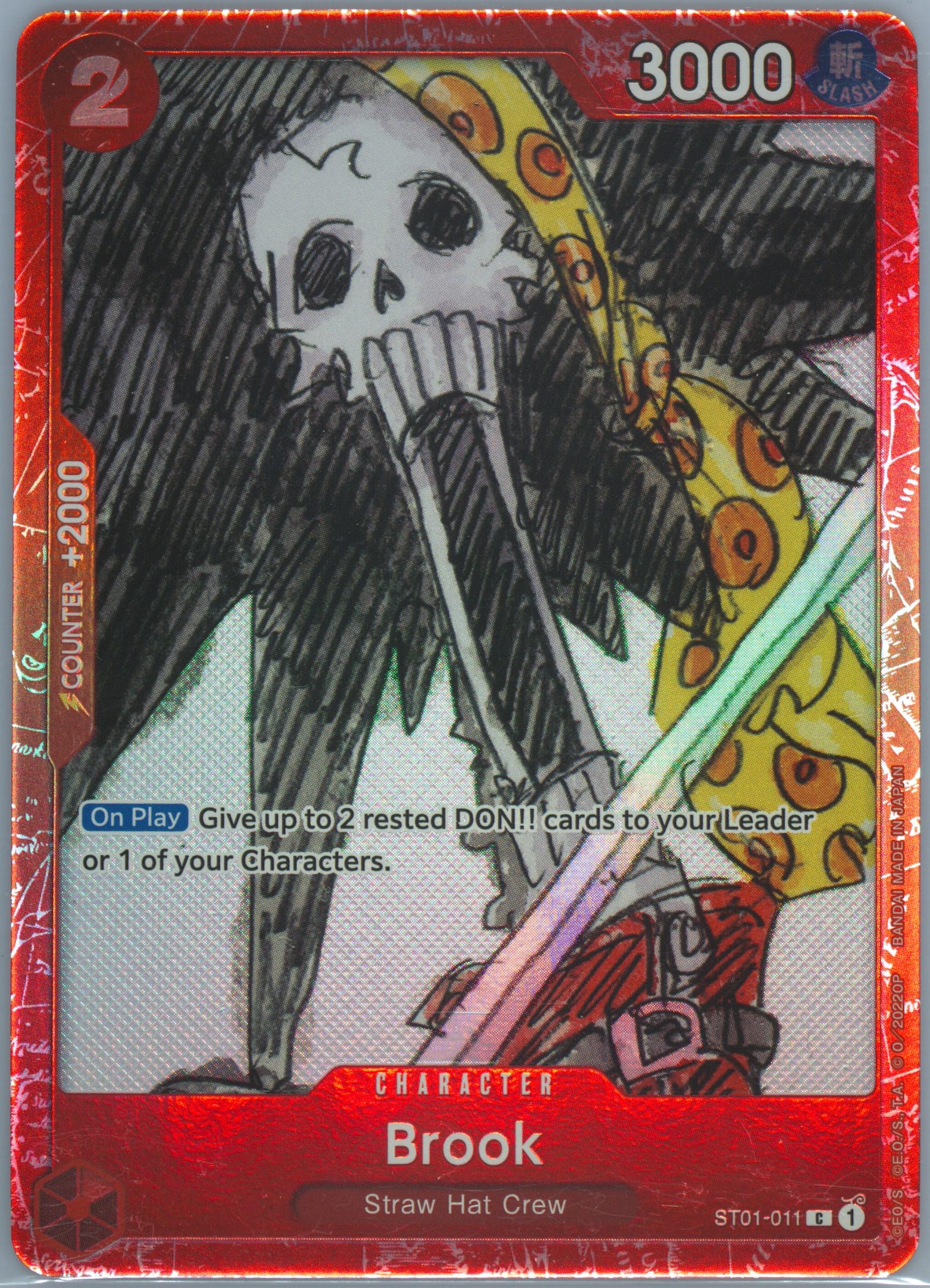ブルック：プレミアムカードONE PIECE FILM RED … PSA 10 Spec Details