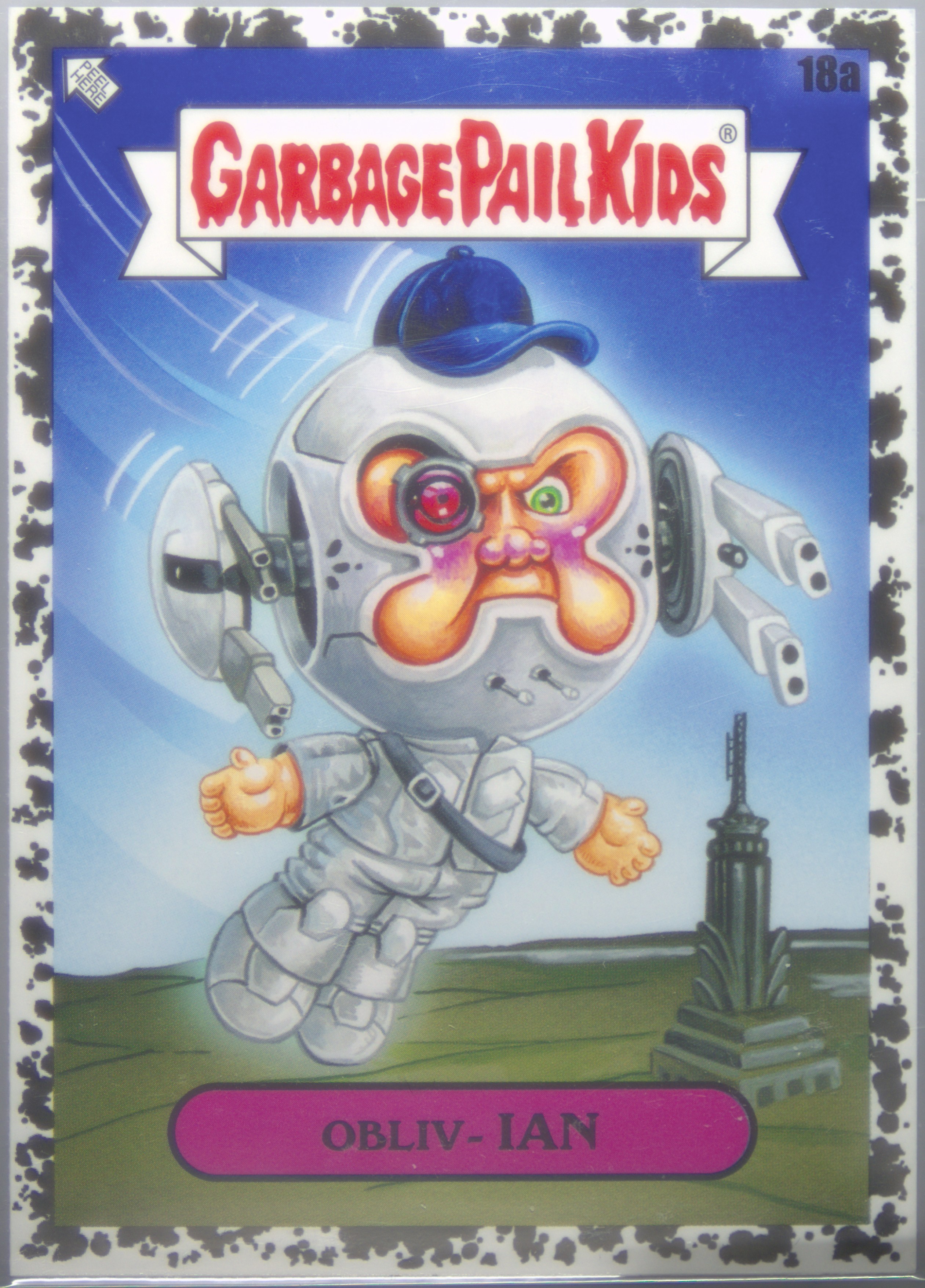 2023 Topps Garbage Pail Kids InterGoolactic Mayhem Black Hole #18a Obliv-Ian front