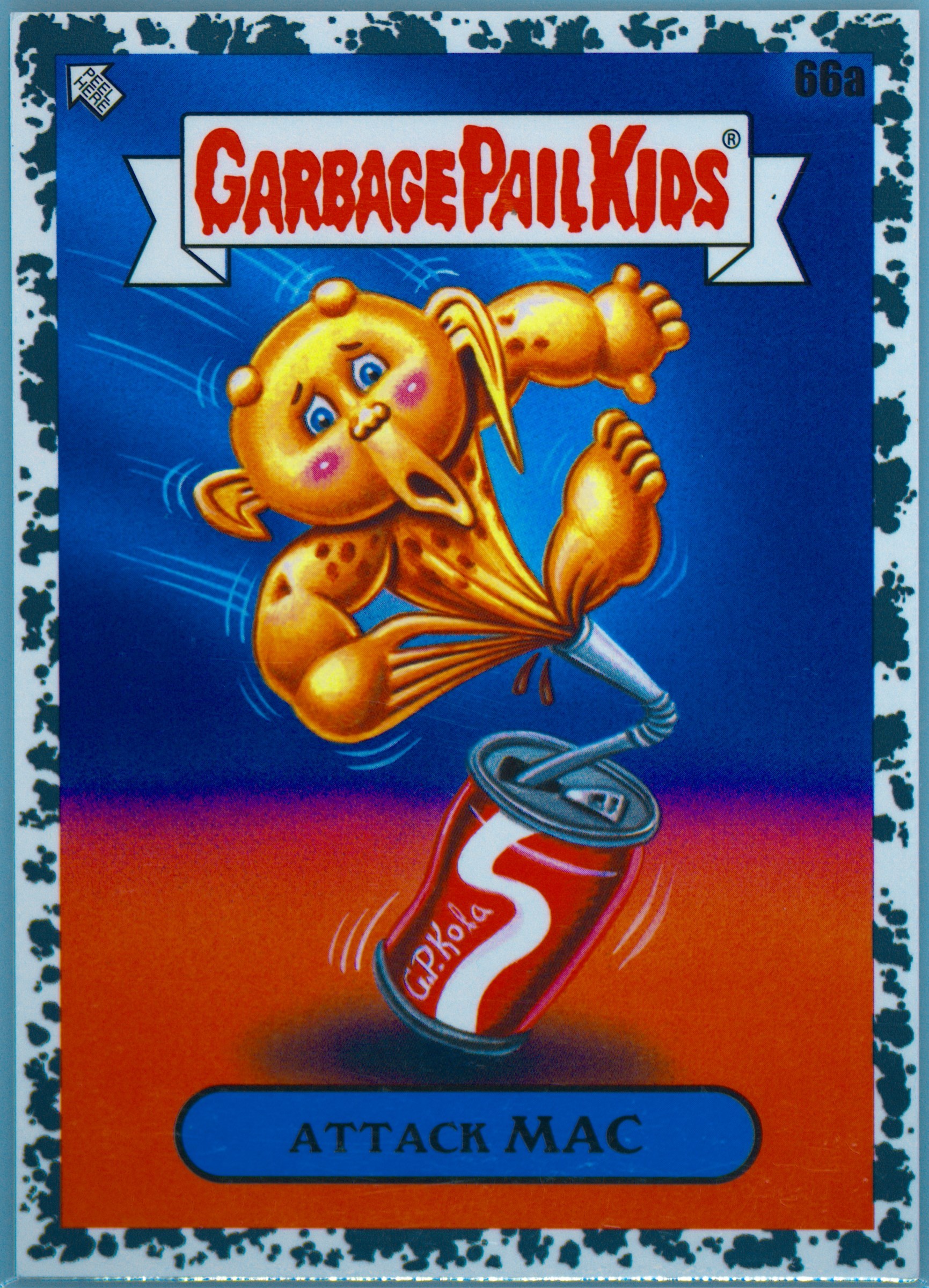 2023 Topps Garbage Pail Kids Intergoolactic Mayhem Moonrock Gray #66a Attack Mac front