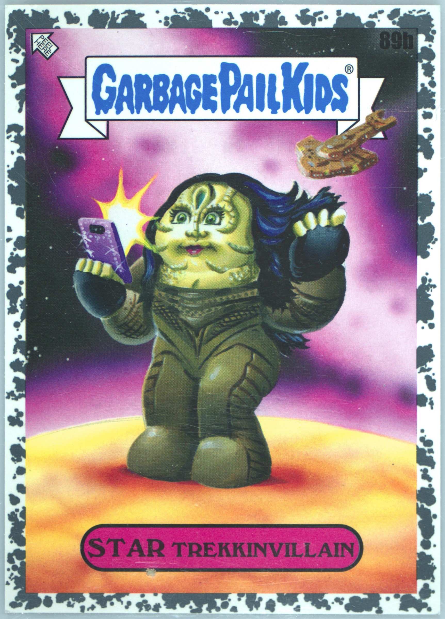 2023 Topps Garbage Pail Kids InterGoolactic Mayhem Moonrock Gray #89b Star Trekkinvillain front