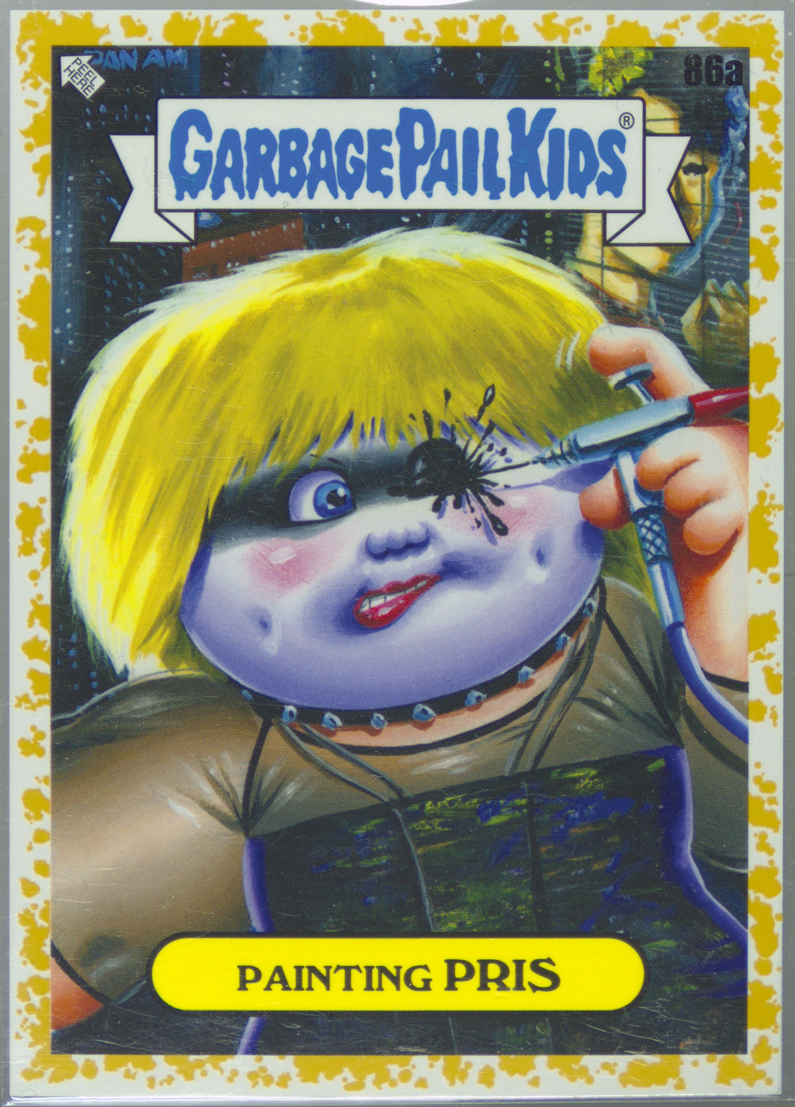 2023 Topps Garbage Pail Kids InterGoolactic Mayhem Fool's Gold #86a Painting Pris front