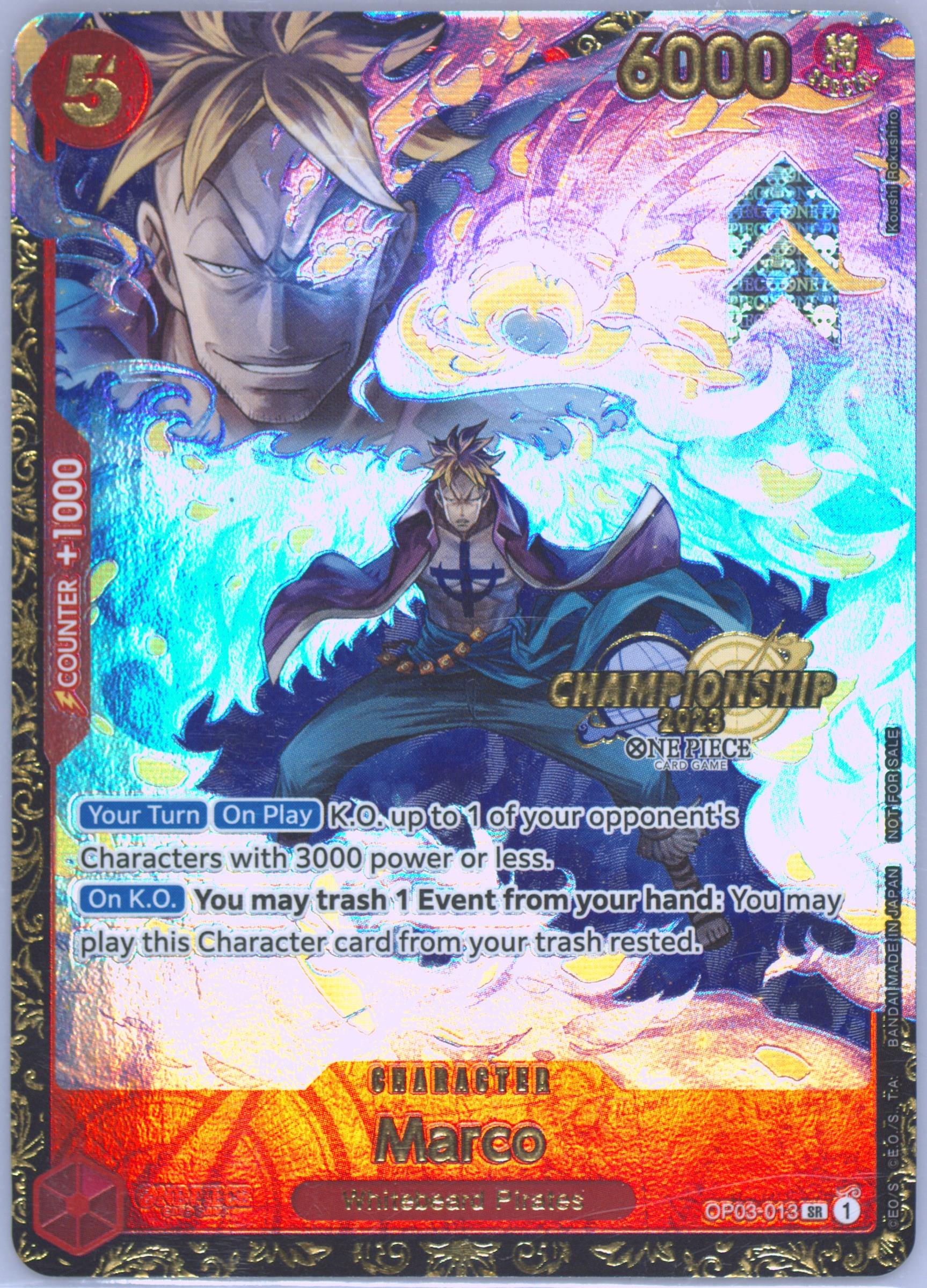 ワンピース カードゲーム 2024 ONE PIECE JP #013 MARCO PSA10 Spec Details