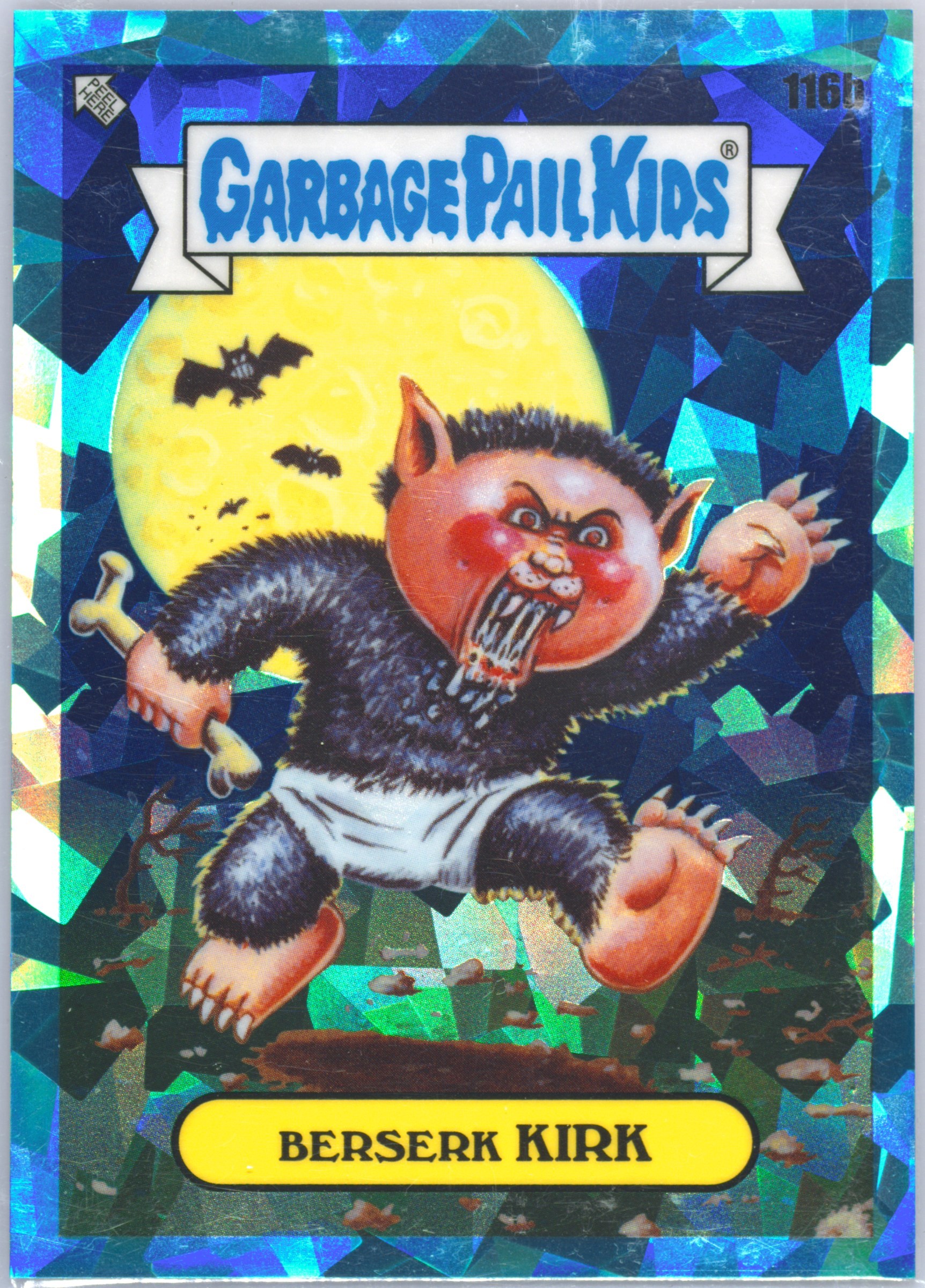 2021 Topps Garbage Pail Kids Sapphire Edition Aqua #116b Berserk Kirk front