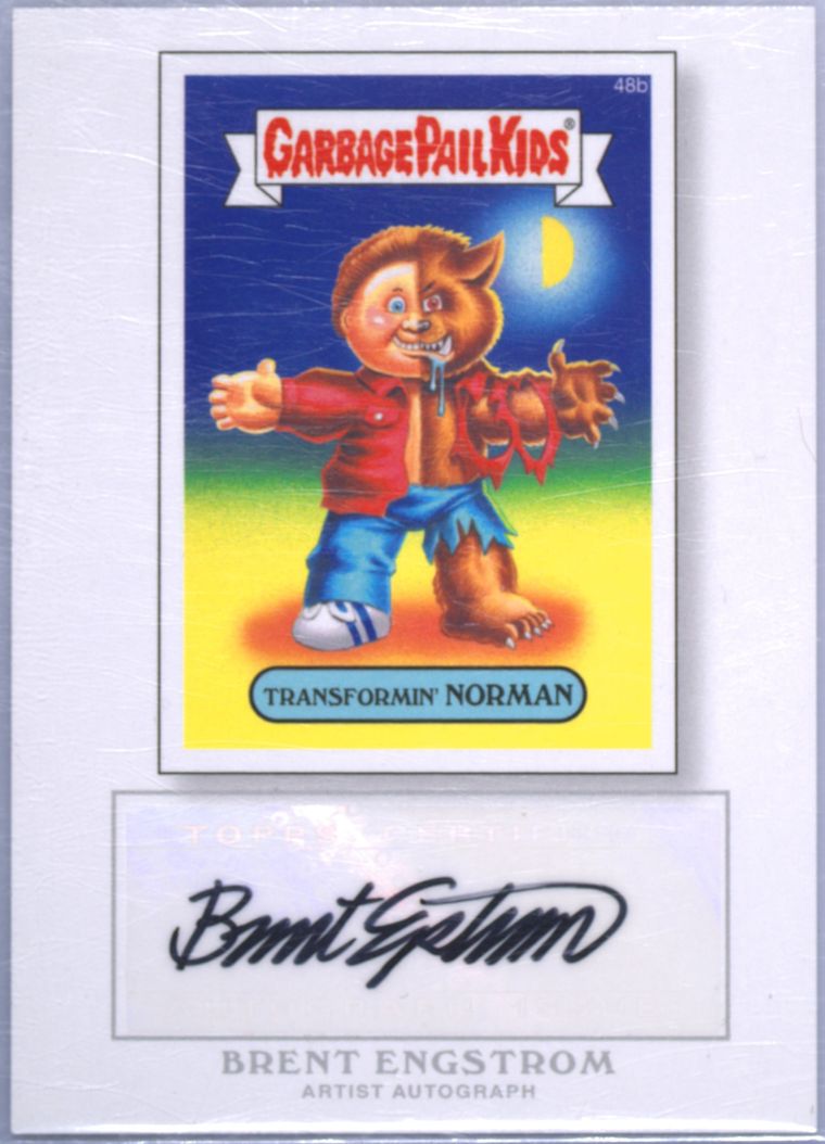 2014 Topps 2014 Garbage Pail Kids Series 1 #48b Transformin' Norman front