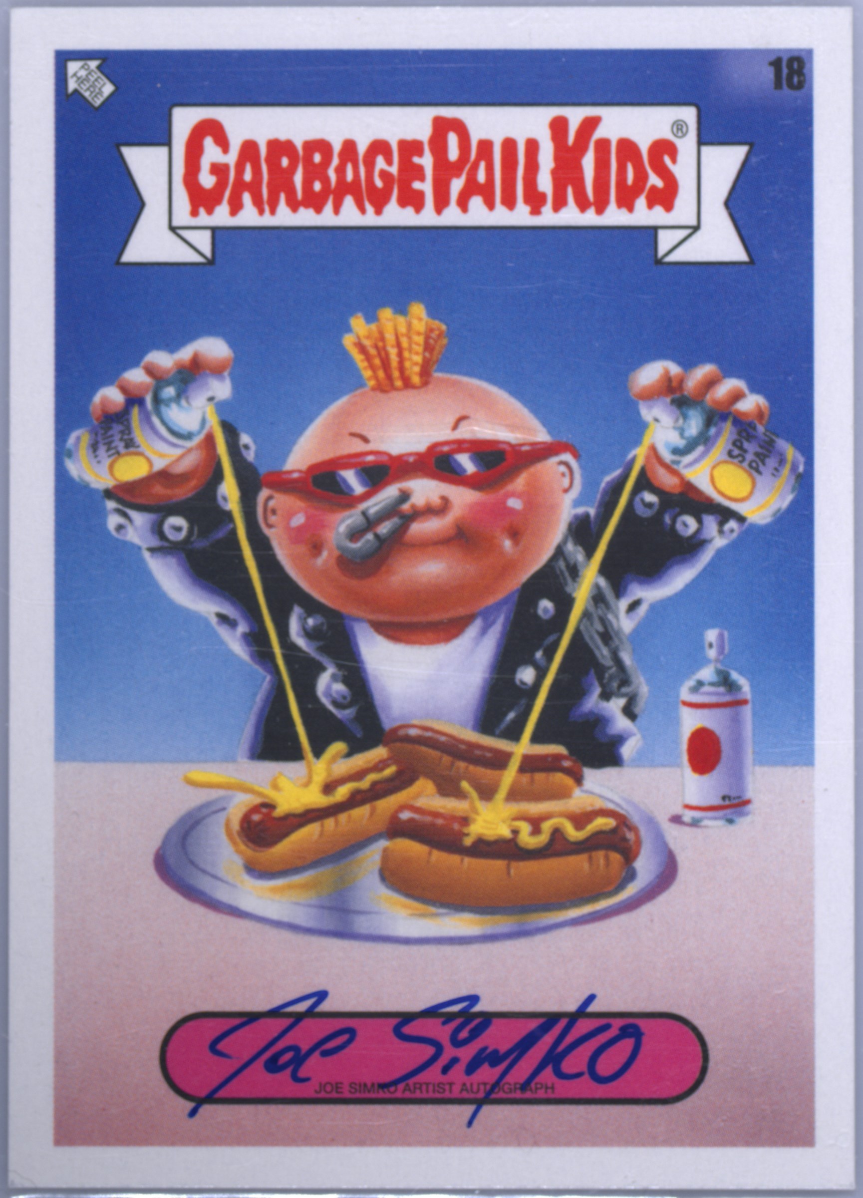 2021 Topps Garbage Pail Kids Food Fight Artist Autographs #18 Joe Simko front