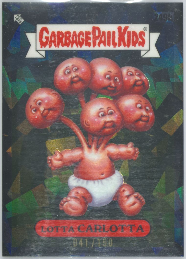 2023 Topps Garbage Pail Kids Chrome Black #249b Lotta Carlotta front