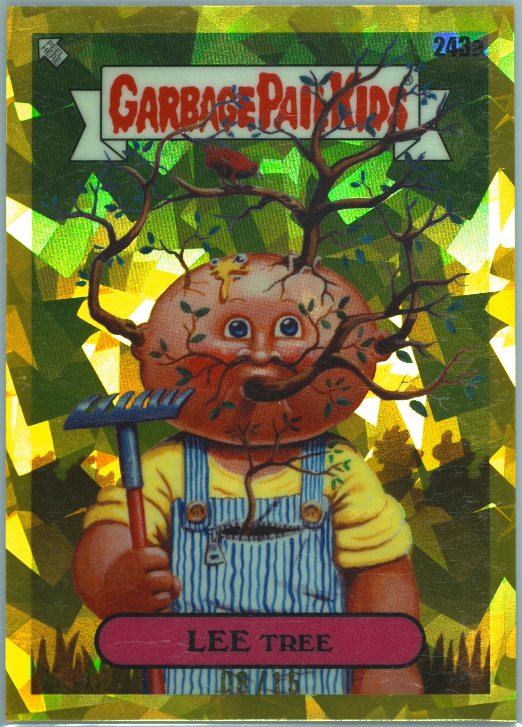 2023 Topps Garbage Pail Kids Sapphire Edition Gold #243a Lee Tree front