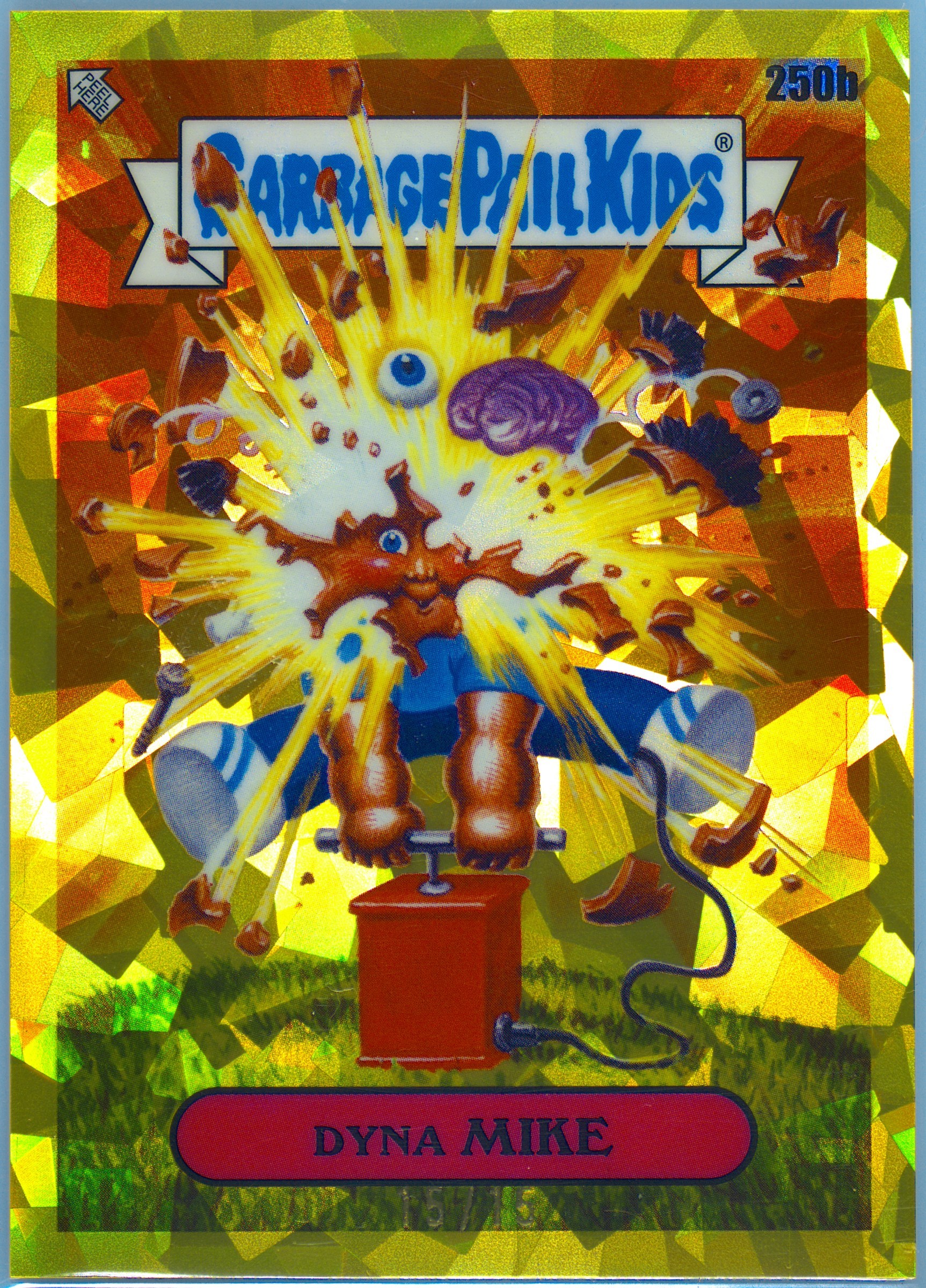 2023 Topps Garbage Pail Kids Sapphire Edition Gold #250b Dyna Mike front