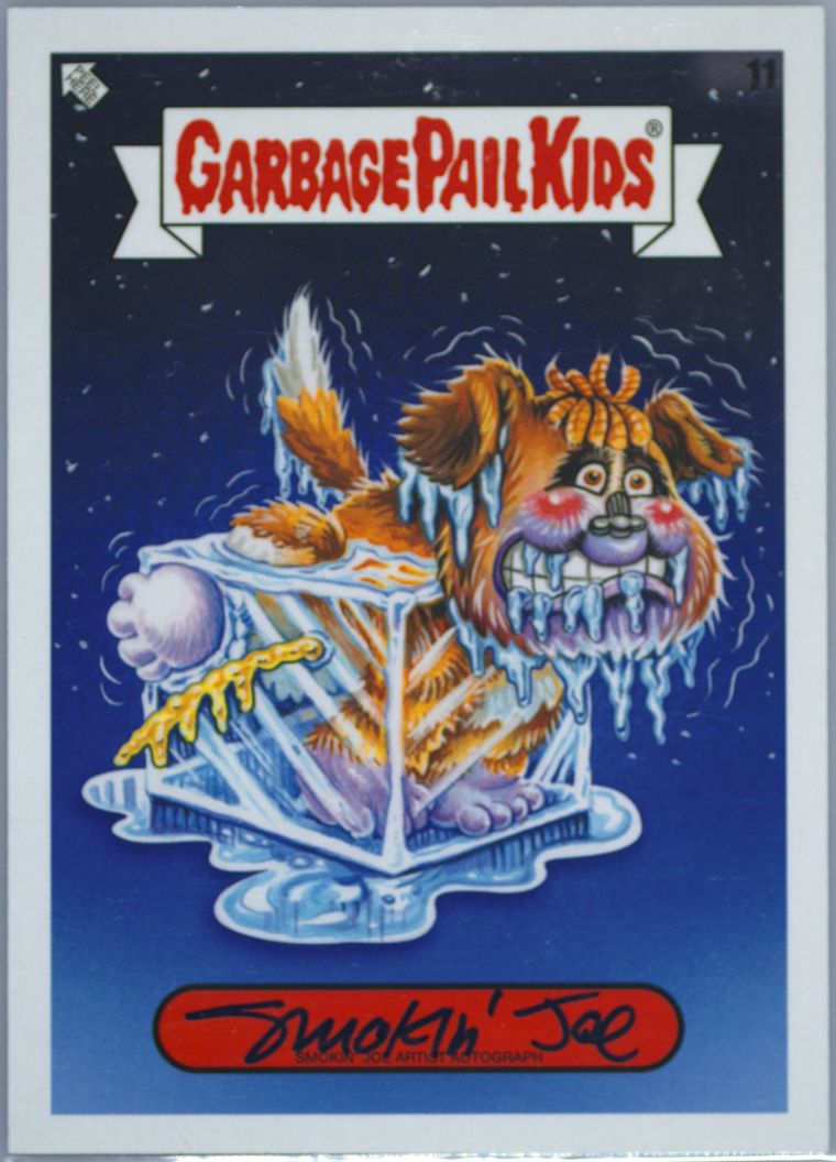 2022 Topps Garbage Pail Kids Book Worms Artist Autograph #11 Smokin' Joe front