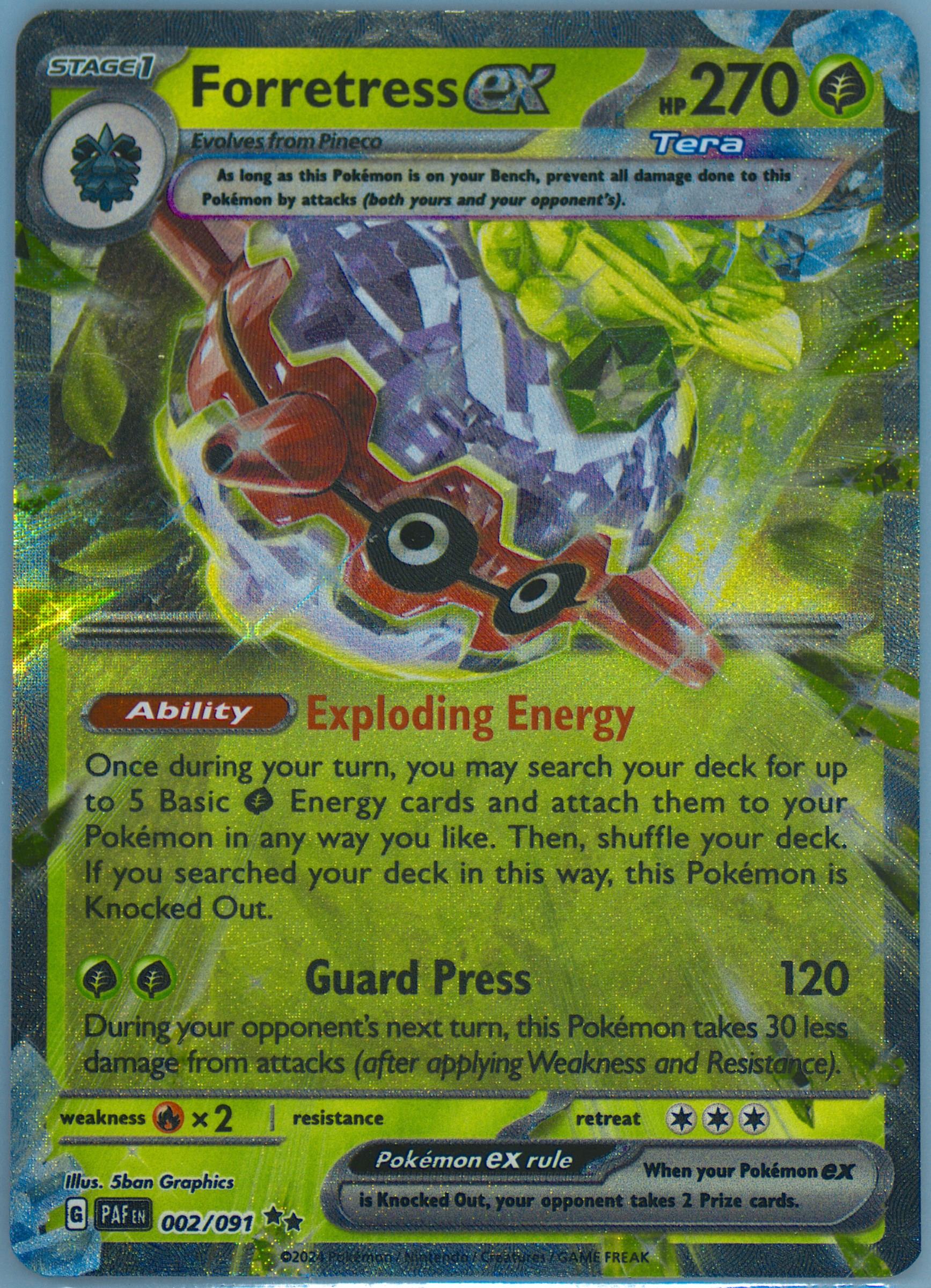 forretress pokemon card Amazon.com: Pokemon - Forretress ex 230/193 - Paldea Evolved