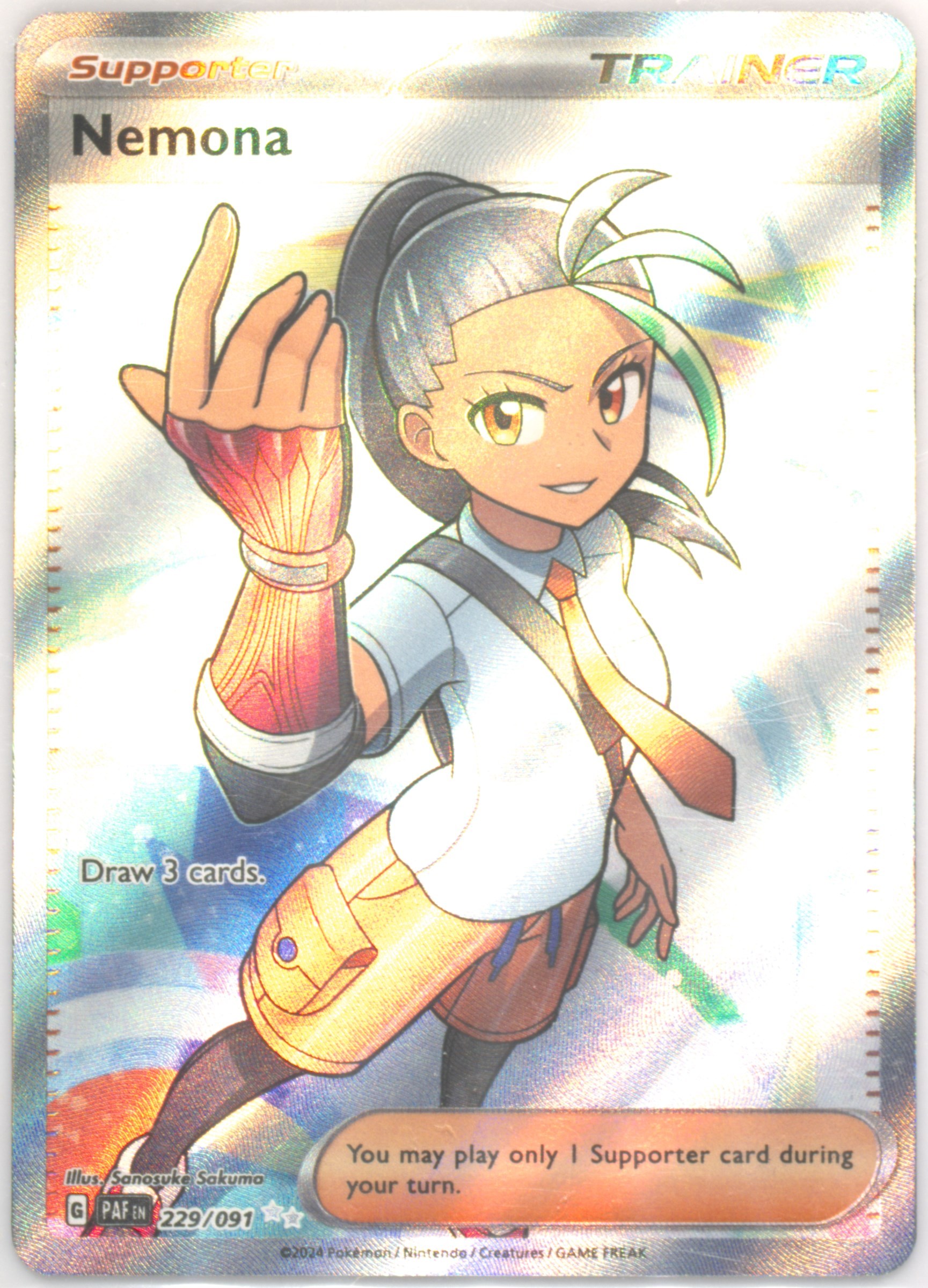 nemona pokemon card value Pokémon TCG: Nemona 343/190 SR Shiny Treasure ex sv4a- [RANK: S] main image 1