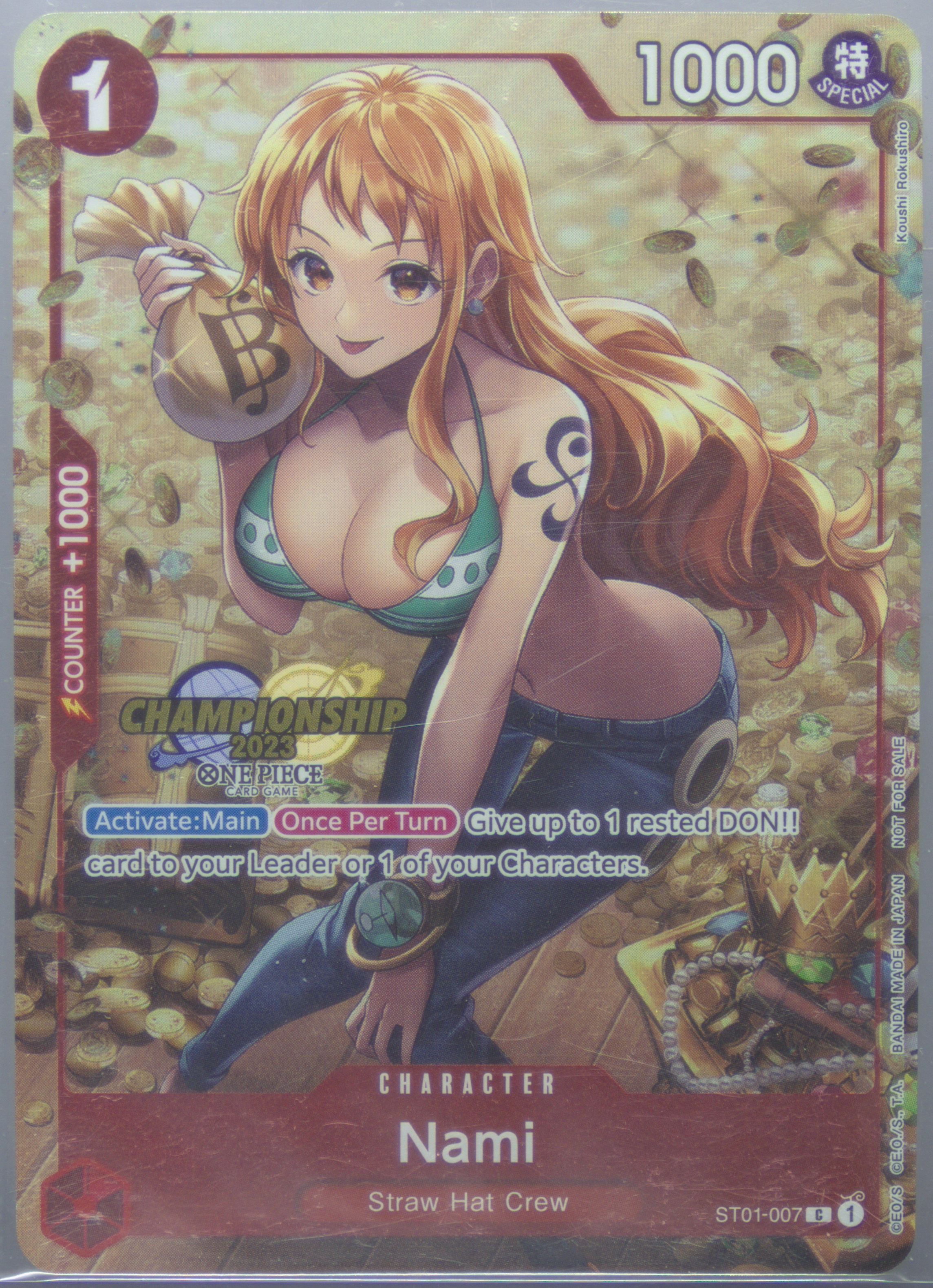 【PSA10】ナミ Nami 海外 チャンピオンシップ 2023 ワンピース Spec Details