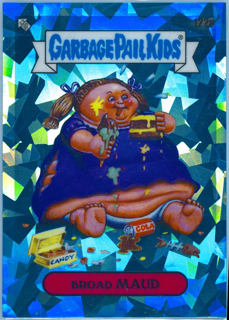 2021 Topps Garbage Pail Kids Sapphire Edition Aqua #122a Broad Maud front
