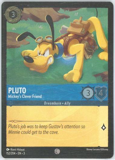 Auction Prices Realized Tcg Cards 2024 DISNEY LORCANA EN 3-INTO THE  INKLANDS Pluto - Mickey's Clever Friend