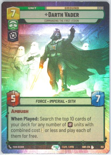 Auction Prices Realized Tcg Cards 2024 Star Wars: Unlimited