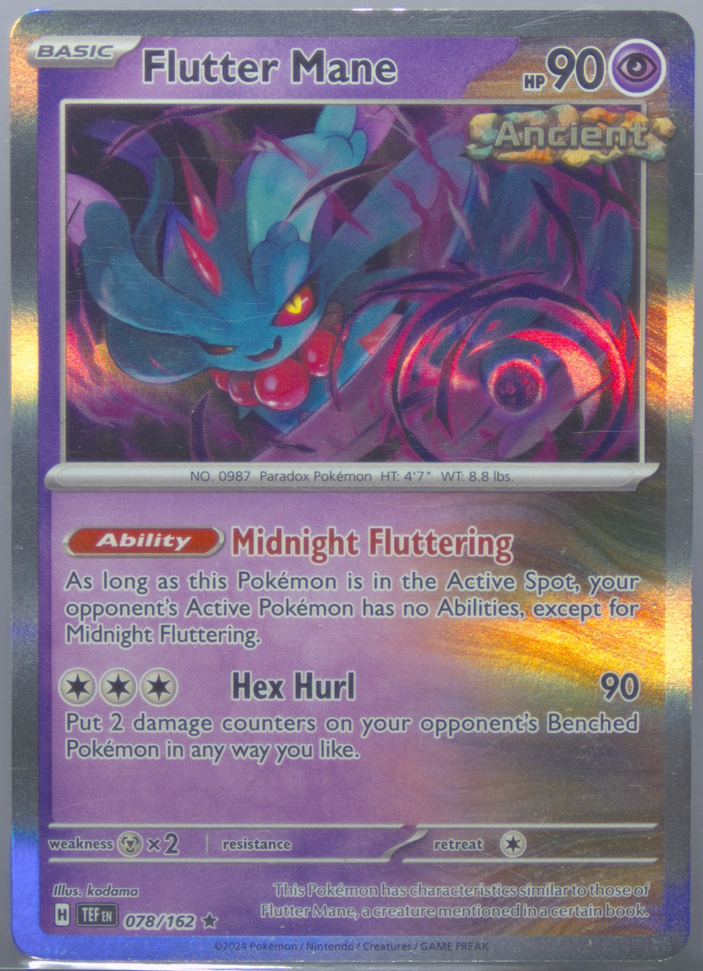 flutter mane ancient pokemon card Pokemon TCG - Surging Sparks - #096/191 - Flutter Mane main image 0