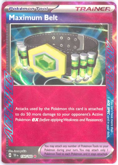 ポケモンカード Maximum Belt PSA 9 Pokémon MAXIMUM BELT 154/162 - Temporal Forces - ACE