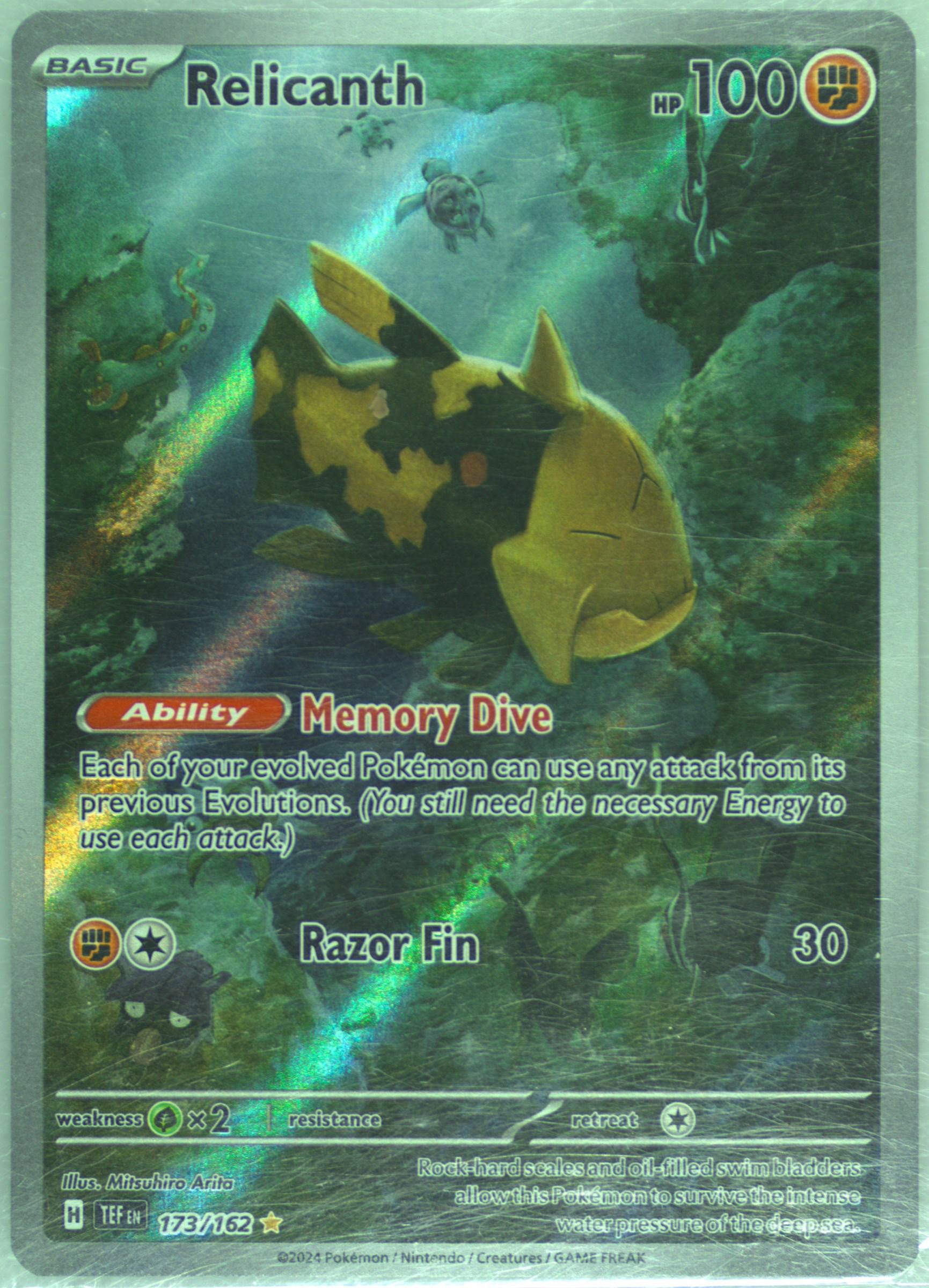 relicanth pokemon card value Relicanth SV5K 077/071 AR main image 1