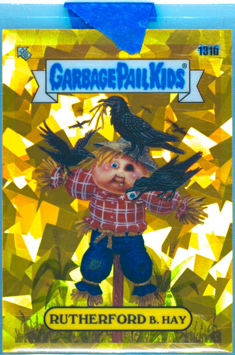 2021 Topps Garbage Pail Kids Sapphire Edition Gold #131b Rutherford B. Hay front