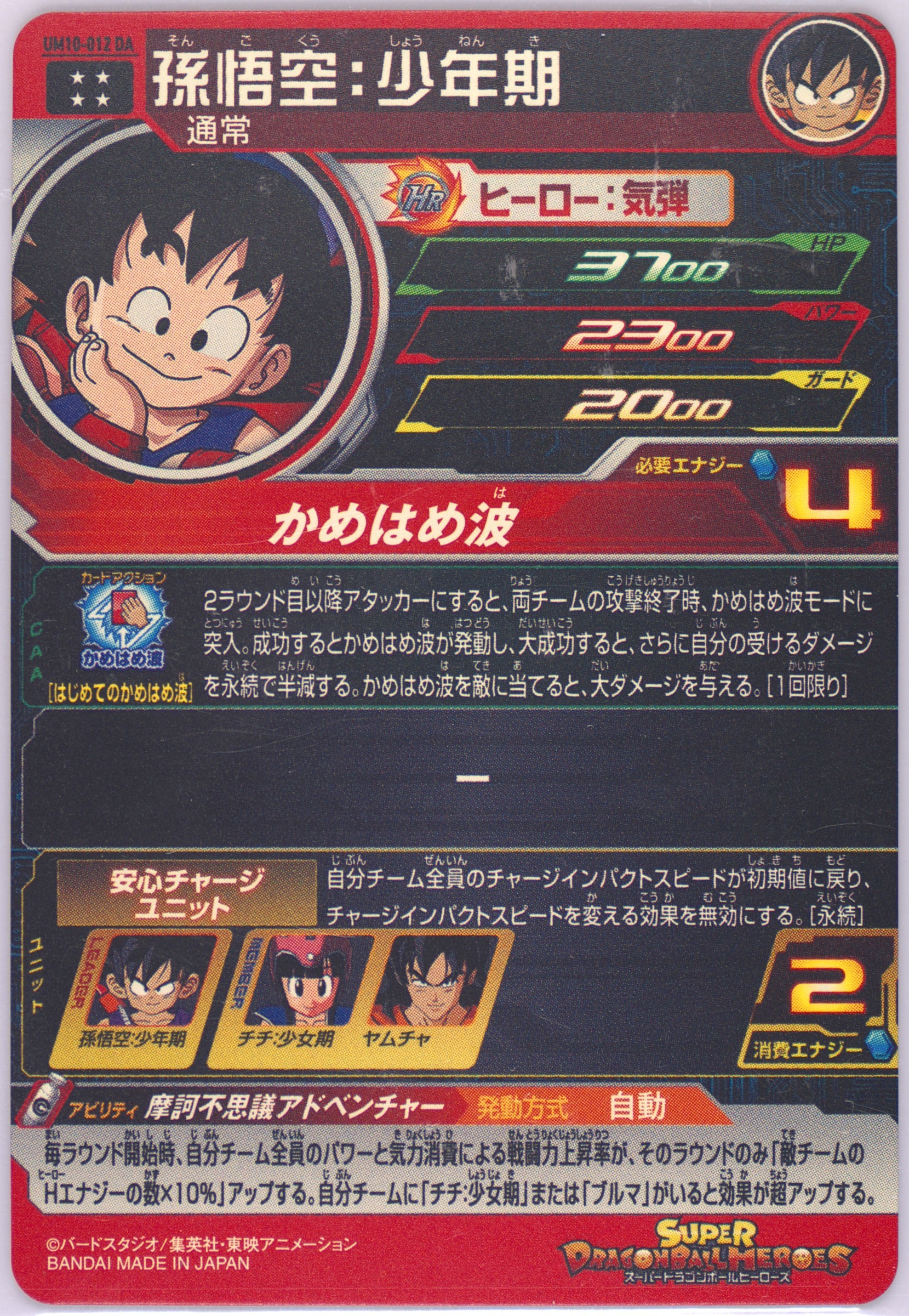 psa10 2024 SDBH PROMO 孫悟空 #012 Spec Details