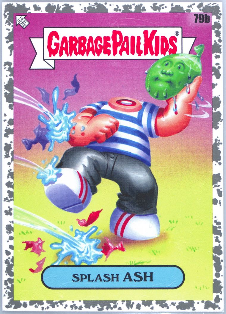 2024 Topps Garbage Pail Kids: Kids At Play Grey #79b Splash Ash front
