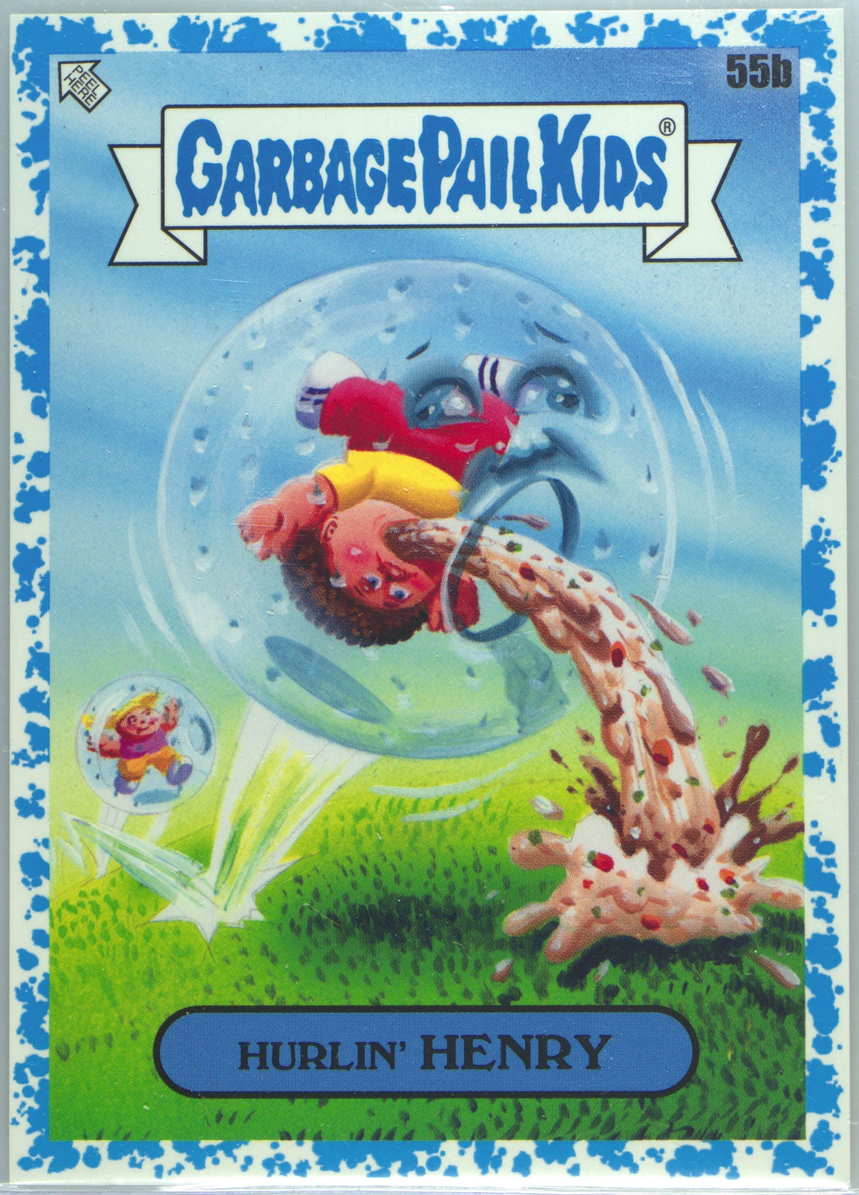 2024 Topps Garbage Pail Kids: Kids At Play Blue #55b Hurlin' Henry front