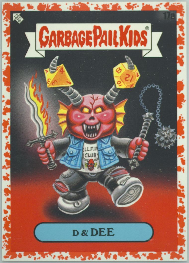 2024 Topps Garbage Pail Kids: Kids At Play Red #17a D & Dee front